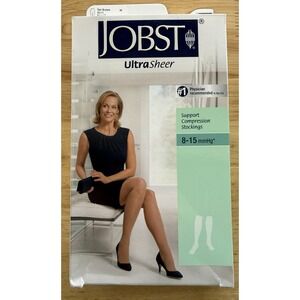 Jobst Ultra Sheer Knee CT Support Compression Stockings Women's 8-15 mmHg 9.5-11